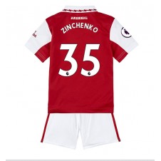 Arsenal Oleksandr Zinchenko #35 Hemmaställ Barn 2022-23 Korta ärmar (+ Korta byxor)